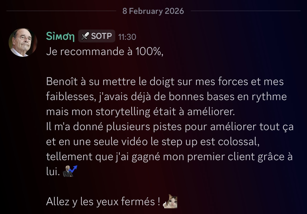 Témoignage client